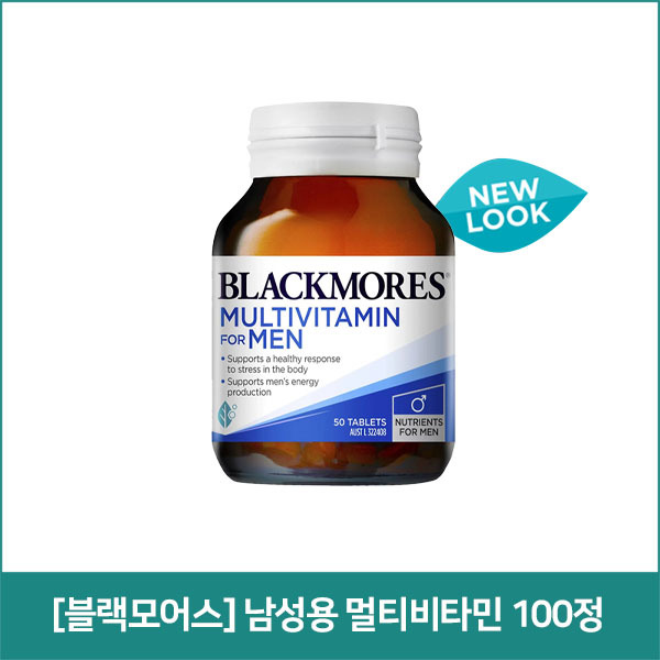 [블랙모어스] 남성용 멀티비타민 100정