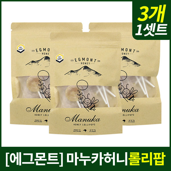 [에그몬트] 마누카허니 UMF10+ 롤리팝 3봉지