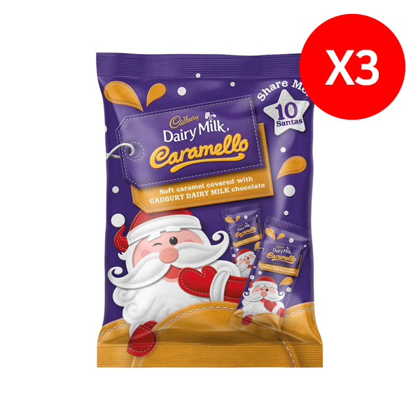 [캐드버리] 크리스마스 산타 카라멜 밀크 초콜릿 100g X3