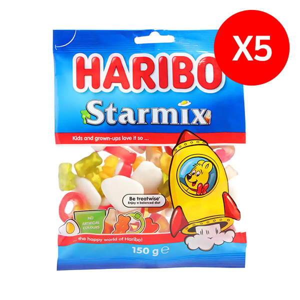 [하리보] 하리보 스윗 젤리 스타믹스팩 150g X5